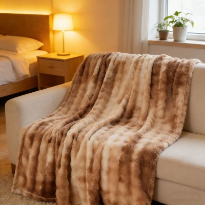 Light luxury tie-dye bubble fleece blanket, sofa throw blanket & office nap blanket