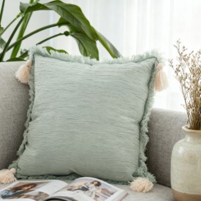 Modern Minimalist Linen Tassel Cushions - Suitable for Living Room Sofas, Bedroom Bedsides & Couches