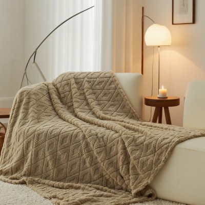 Modern Minimalist Ins-Style Flannel Cotton Blanket | Solid Color | Lightweight AC Blanket & Lap Blanket