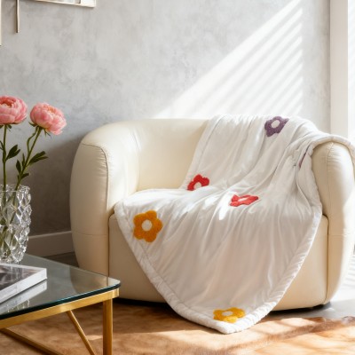 Brushed Cotton-Padded Thickened Warm Office Nap Blanket | All-Season Use