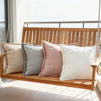 Light Luxury Modern Faux Rabbit Fur Pillowcase - Plush Cushion Cover for Guesthouses & Sofa